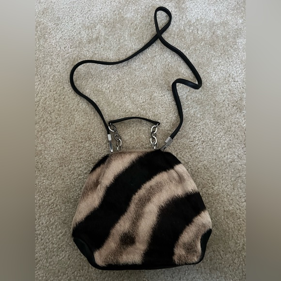 Genuine Burshell Zebra skin bag - Picture 1 of 7